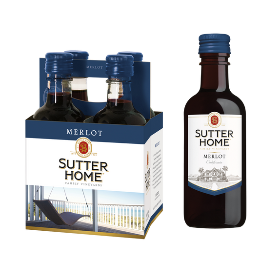 Sutter Home Merlot 4pk 187ml
