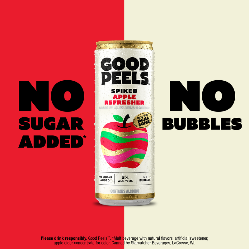 Good Peels Spiked Apple Refresher 6pk 12oz Can