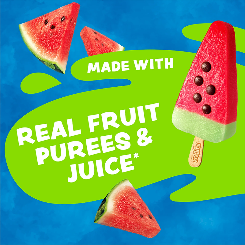 Frollies Watermelon Fruity Ice Pops, 6ct