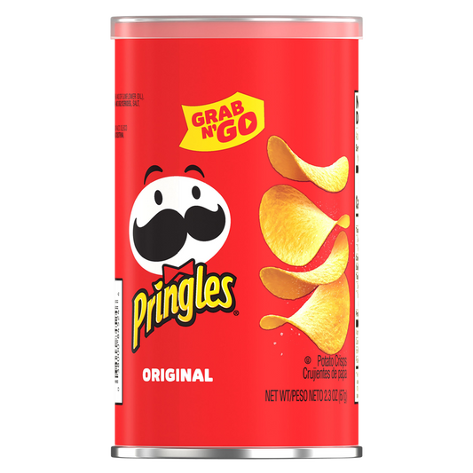 Pringles Potato Crisps Chips Original 2.3oz Grab N' Go