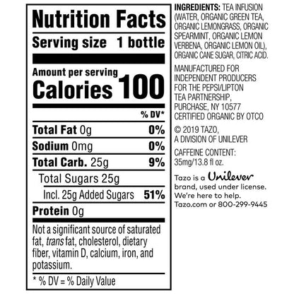 Tazo Organic Green Tea 13.8 oz
