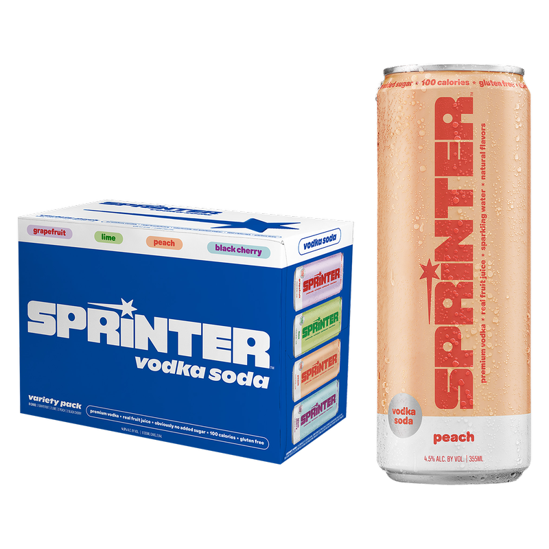 Sprinter Vodka Soda Variety 8pk 12oz Cans 4.5% ABV