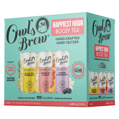 Owl's Brew Happiest Hour Hard Seltzer 6pk 12oz Can 4.8% ABV