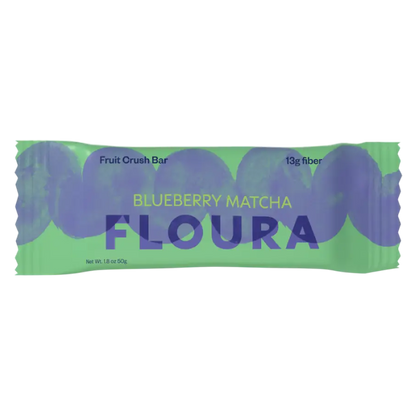 Floura Blueberry Matcha Fruit Crush Fiber Bar, 1.8oz
