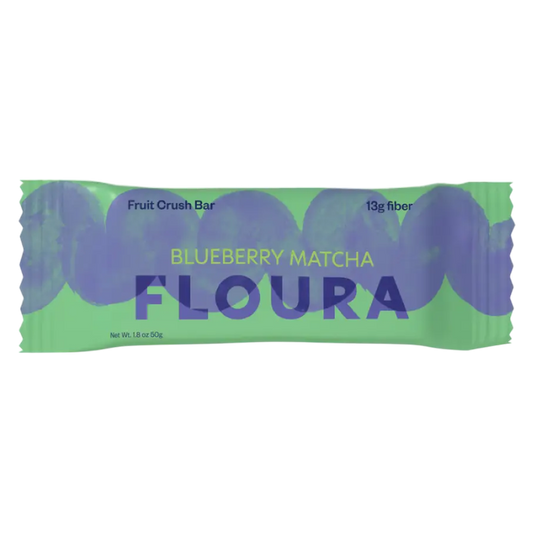 Floura Blueberry Matcha Fruit Crush Fiber Bar, 1.8oz