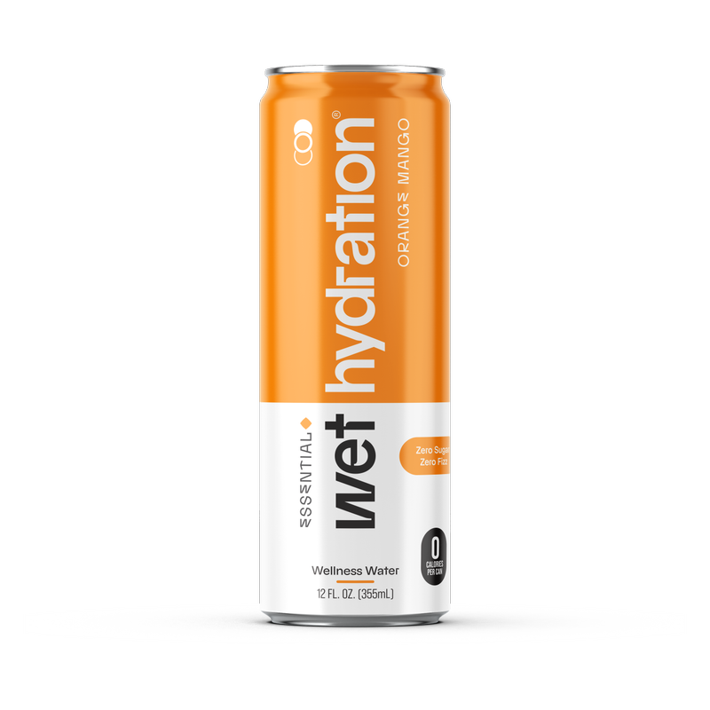 Wet Hydration Orange Mango Water 12oz Can