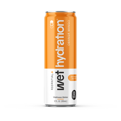 Wet Hydration Orange Mango Water 12oz Can