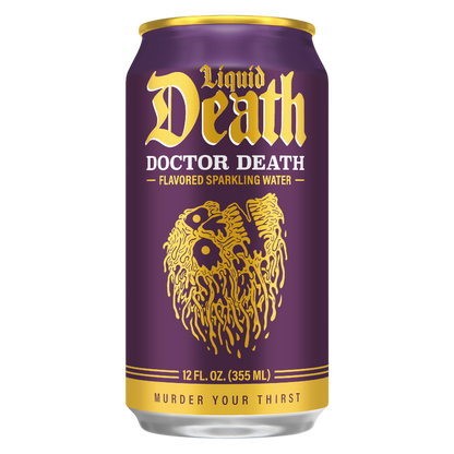 Liquid Death Doctor Death Sparkling Water 6pk 12oz Can