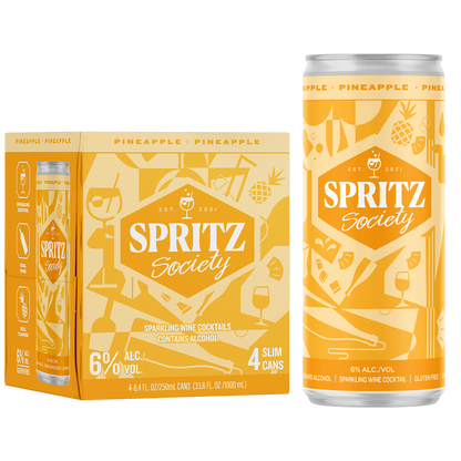 Spritz Society Pineapple 4pk 250ml Can 6.0% ABV