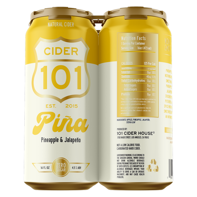 101 CIDER PINA 4PK 16OZC