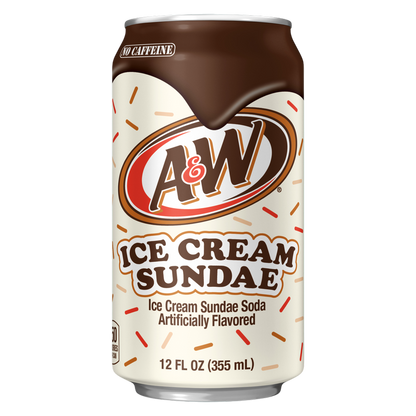 A&W Ice Cream Sundae Soda 12pk 12oz Can