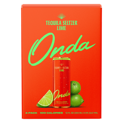 Onda Sparkling Tequila Lime 4pk 12oz Can 5% ABV