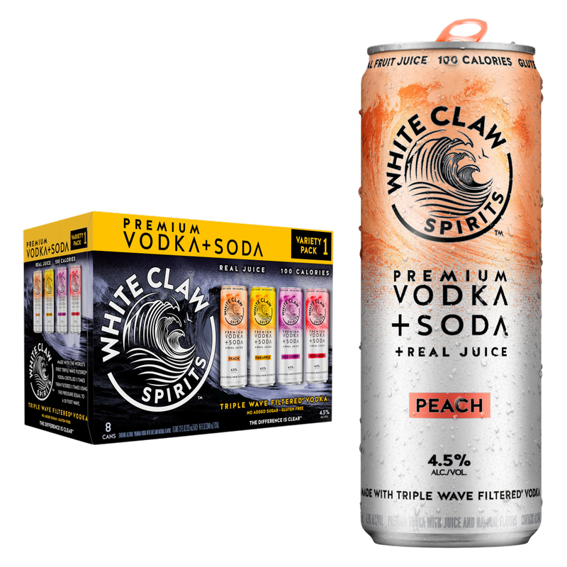 White Claw Vodka + Soda Variety 8pk 12oz Can 4.5% ABV
