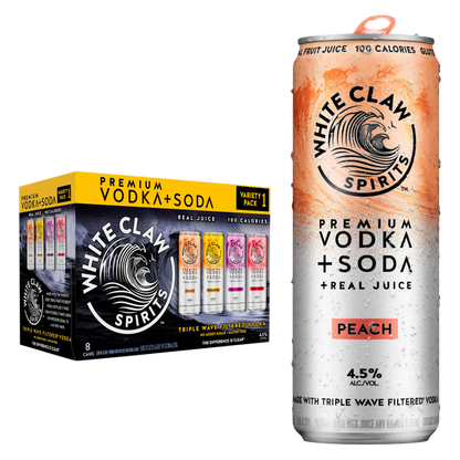 White Claw Vodka + Soda Variety 8pk 12oz Can 4.5% ABV