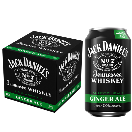 Jack Daniel's Jack & Ginger 4pk Cans 7% ABV