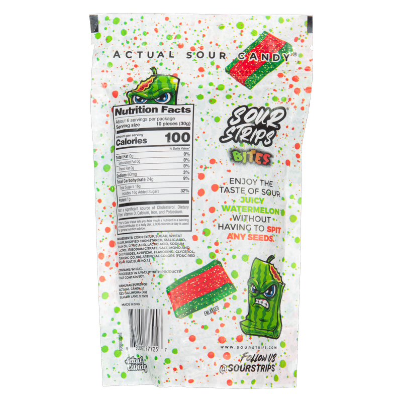 Sour Strips Watermelon Bites, 6.35 oz