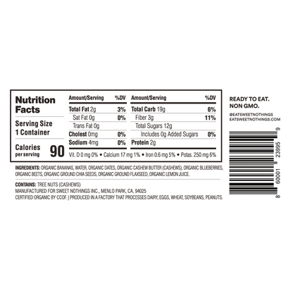 Sweet Nothings Smoothie Cup - Blueberry 3.5oz