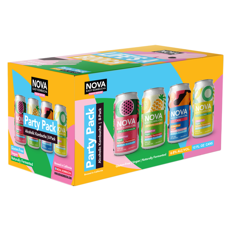 NOVA Kombucha Party Pack 8pk 12oz Can