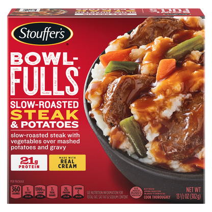 Stouffer's Bowl-Fulls Slow-Roasted Steak & Potatoes 13.5oz