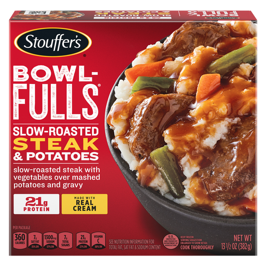 Stouffer's Bowl-Fulls Slow-Roasted Steak & Potatoes 13.5oz