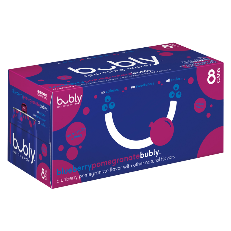 Bubly Blueberry Pomegranate 8pk 12oz Can