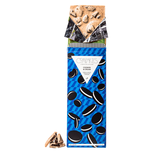 Compartés Cookies & Cream Gourmet Chocolate Bar 3oz