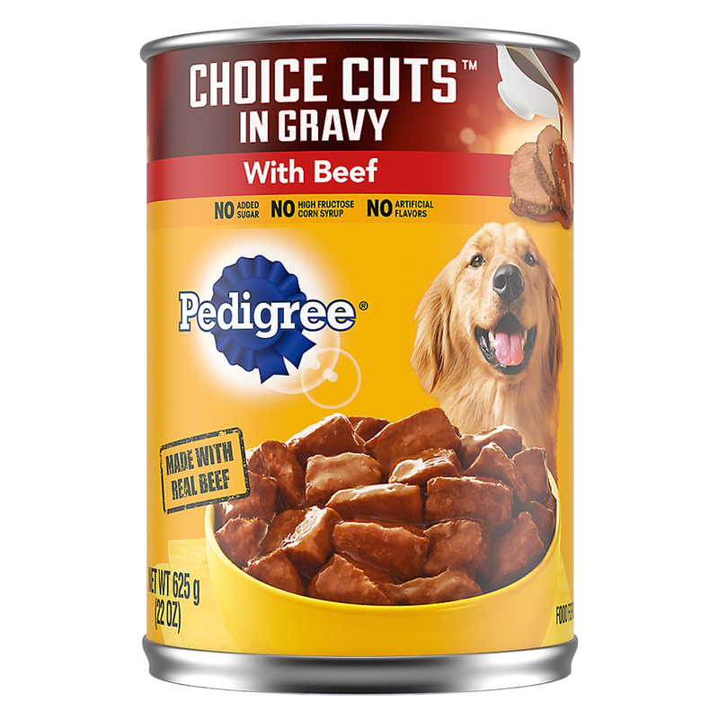 Pedigree Choice Cuts in Gravy with Beef Wet Dog Food, 13.2oz.