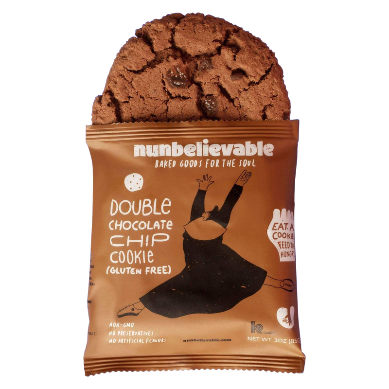 Nunbelievable Double Chocolate Chip Artisanal Cookie 3oz