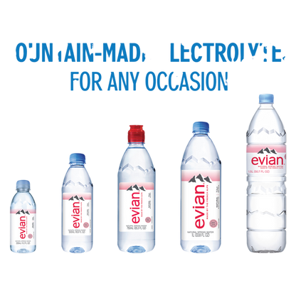 Evian Natural Spring Water 1 Liter