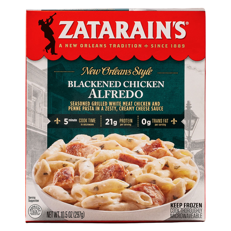 Zatarain's Blackened Chicken Alfredo Frozen Dinner, 10.5 oz