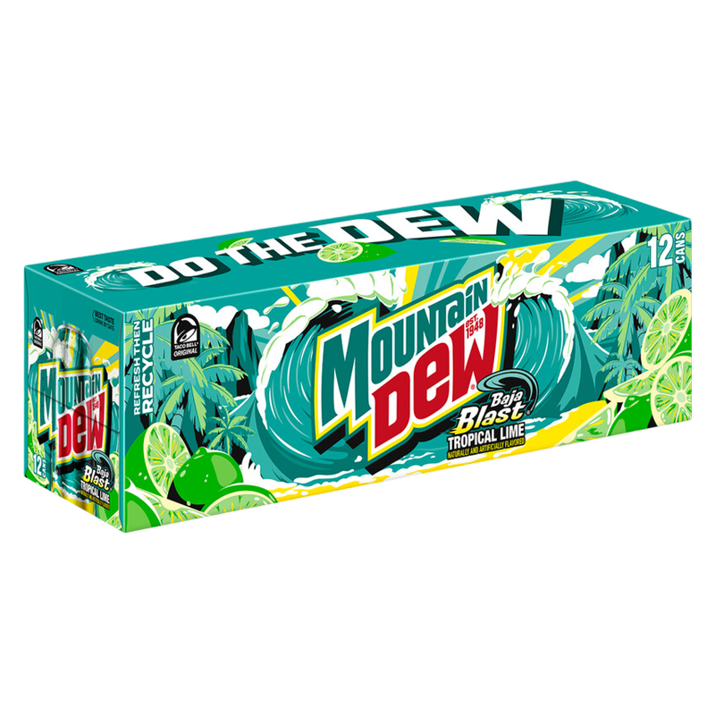 Mountain Dew Baja Blast 12pk 12oz Can