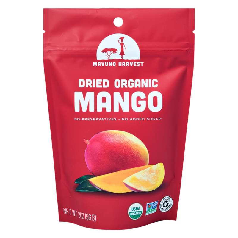 Mavuno Harvest Organic Unsweetened Dried Mango, 2oz