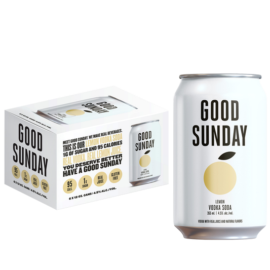 Good Sunday Lemon Vodka Soda 6pk 12oz Cans 4.5% ABV