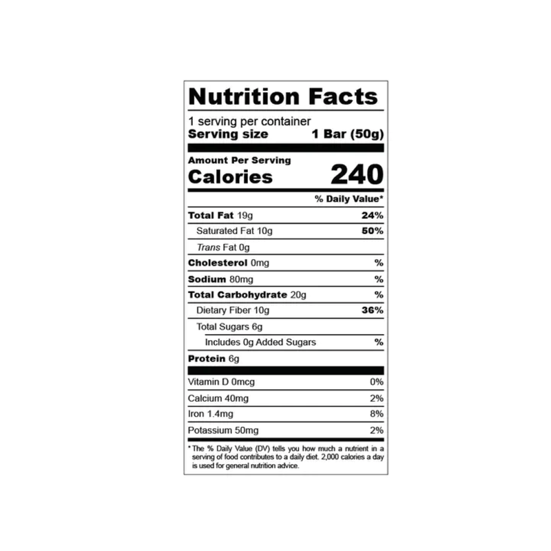 The Concious Bar Date Sweetened Dark Chocolate - Almond Sea Salt, 1.8 oz