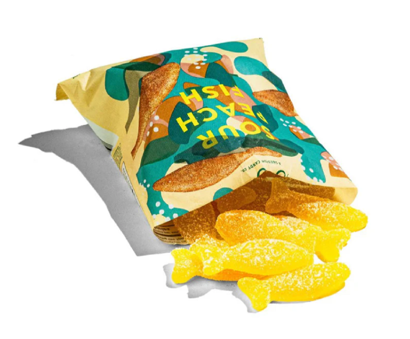 BonBon Sour Peach Fish, 5.2oz