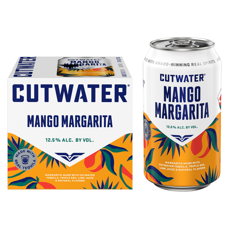 Cutwater Tequila Mango Margarita 4pk 12oz Cans 12.5% ABV