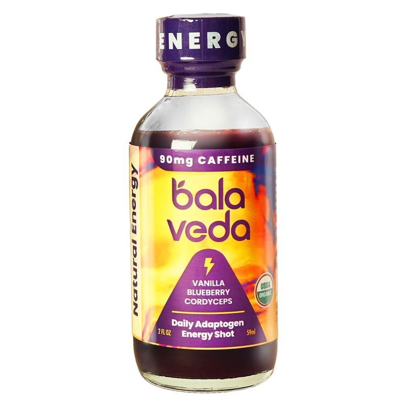 Balaveda Wicked Organic Blueberry Adaptogen Energy Shot 2oz Btl