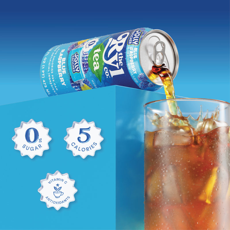 Ryl Jolly Rancher Blue Raspberry Tea 16oz Can