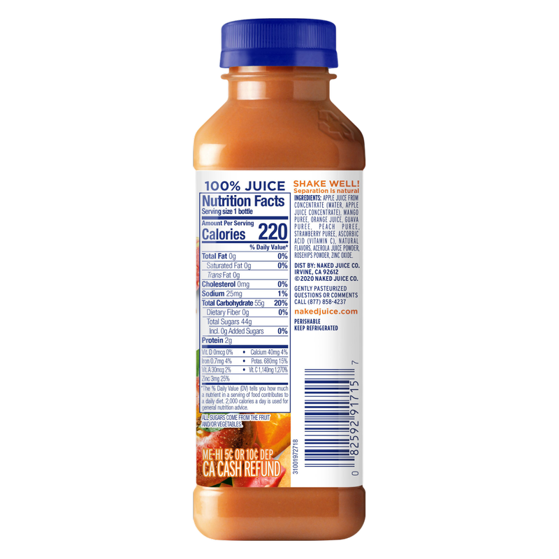 Naked Juice Mighty Mango Smoothie 15.2oz Btl