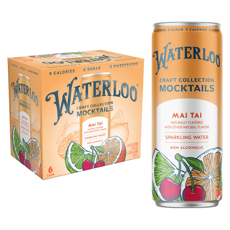 Waterloo Mai Tai Sparkling Water 6pk 12oz Can