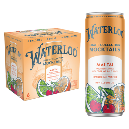 Waterloo Mai Tai Sparkling Water 6pk 12oz Can