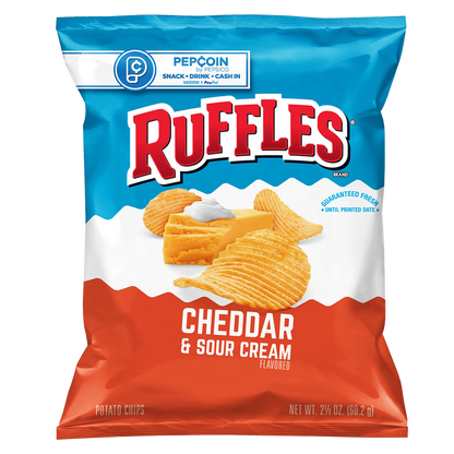 Ruffles Cheddar & Sour Cream Chips 2.125oz