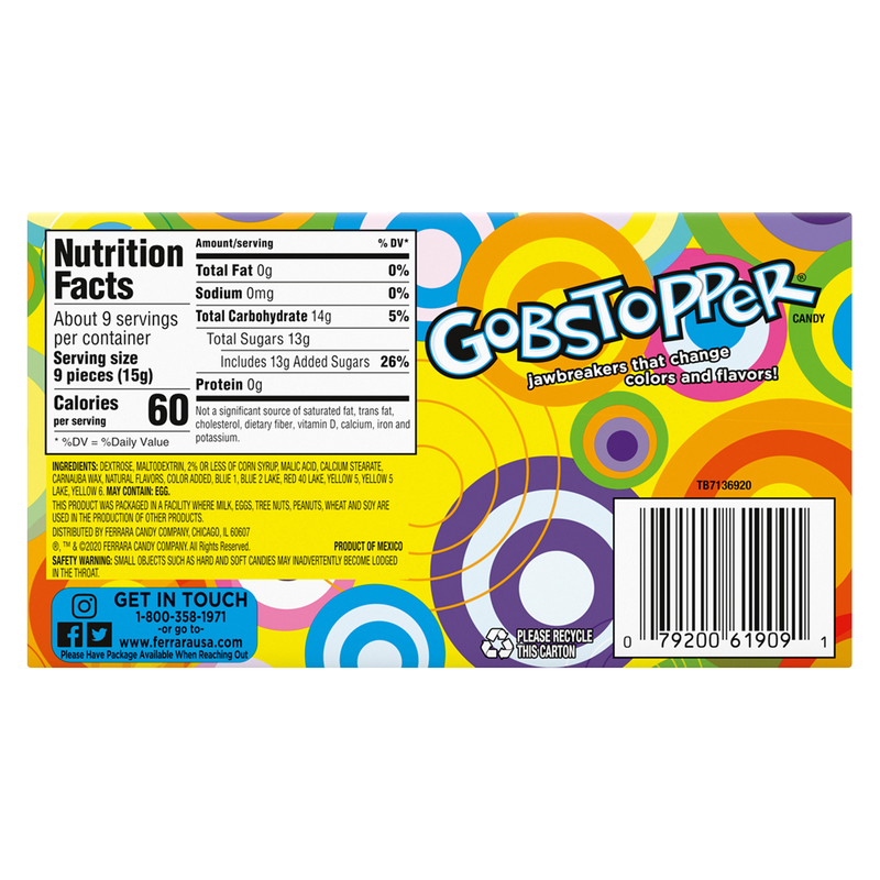Gobstopper Jawbreakers 5oz