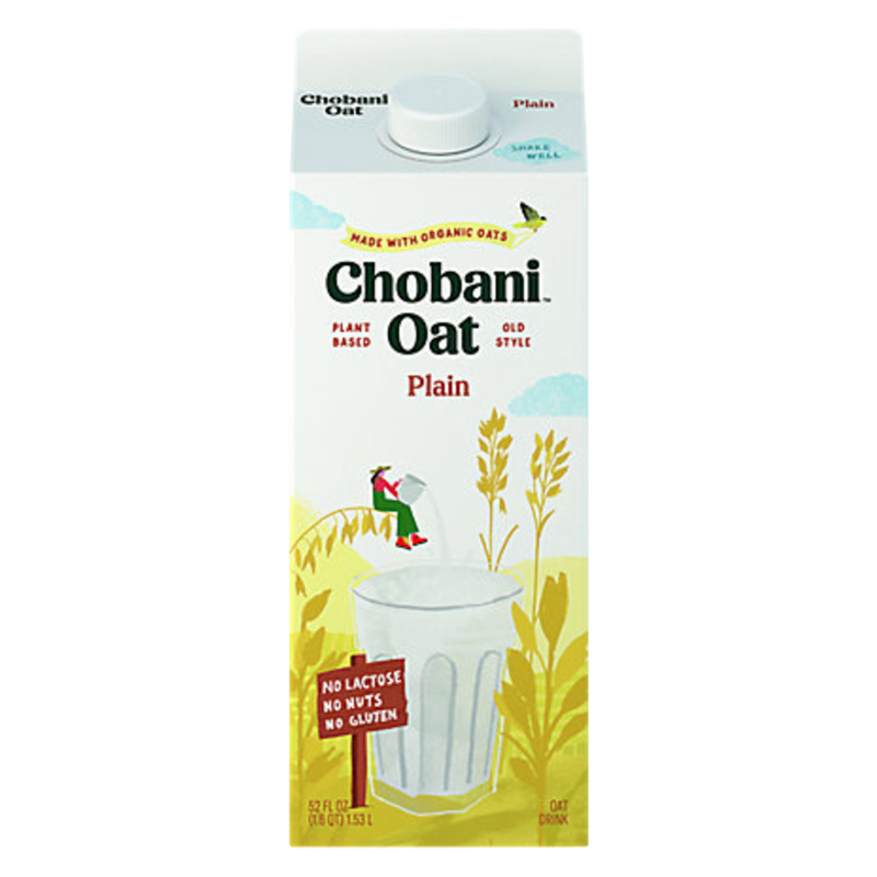Chobani Oat Milk Plain 52oz Ctn
