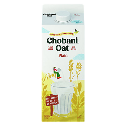 Chobani Oat Milk Plain 52oz Ctn