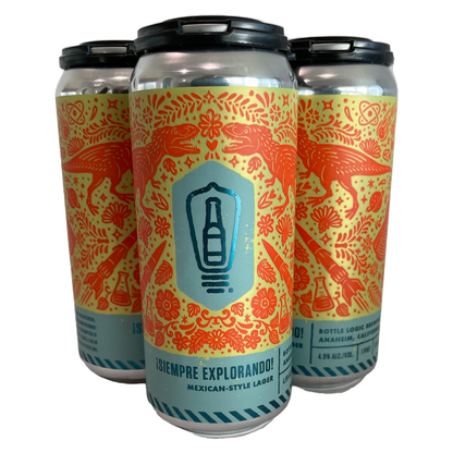 Bottle Logic Brewing Siempre Explorando Mexican-Style Lager 4pk 16oz