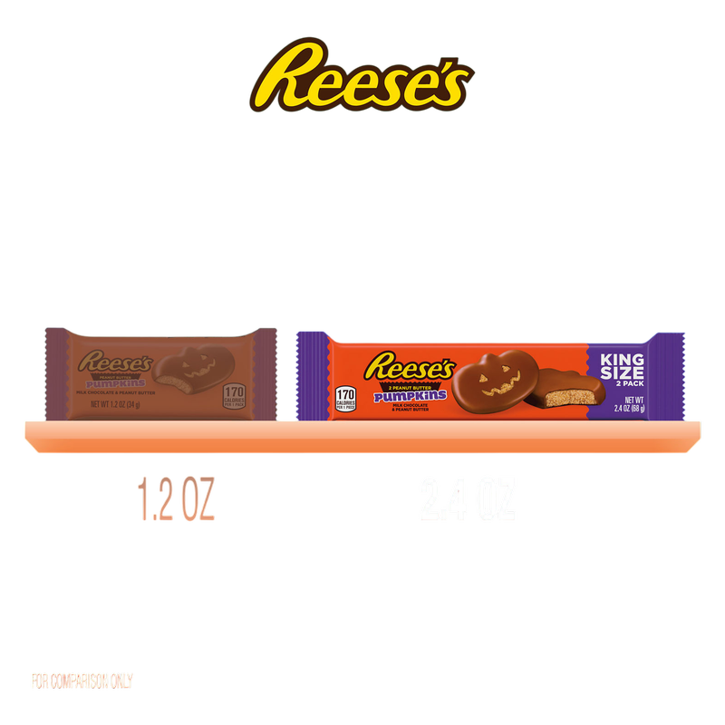 REESE'S Peanut Butter Pumpkin King Size, 2.4 oz