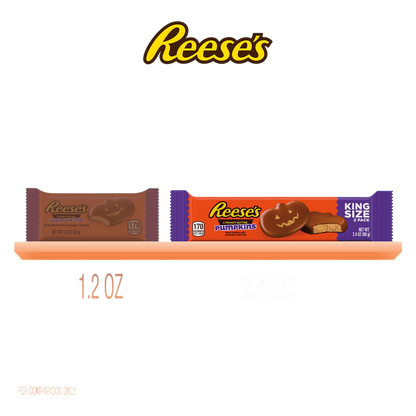 REESE'S Peanut Butter Pumpkin King Size, 2.4 oz