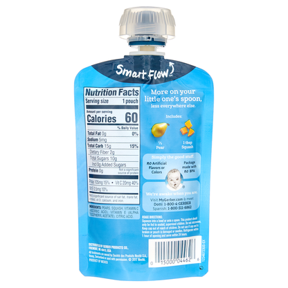 Gerber Pouch Pear Squash 3.5oz