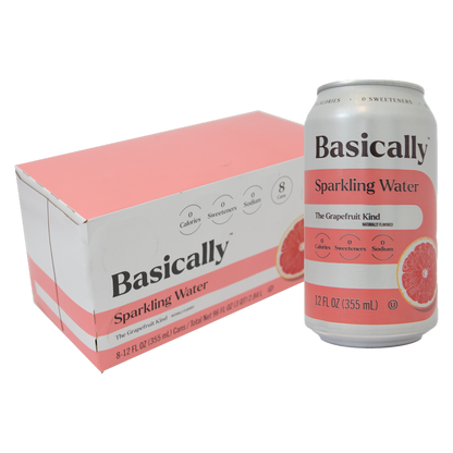 Basically Grapefruit Sparkling Water - 8pk